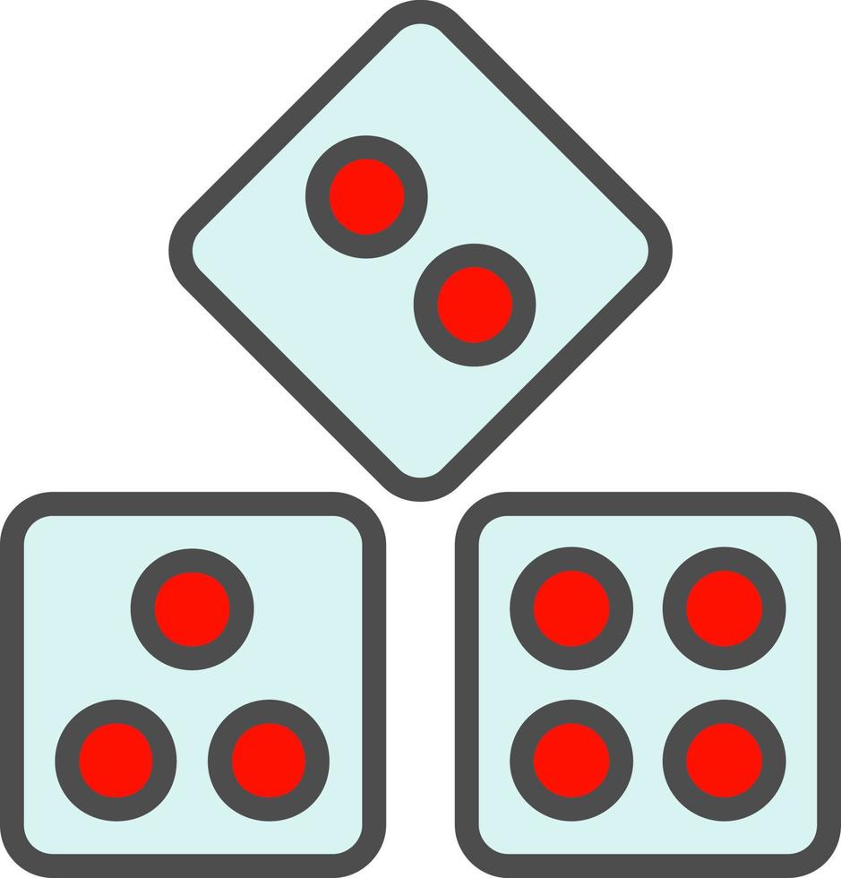 Ludo Dice Vector Icon