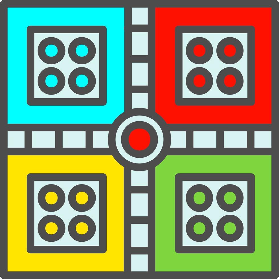 icono de vector de ludo