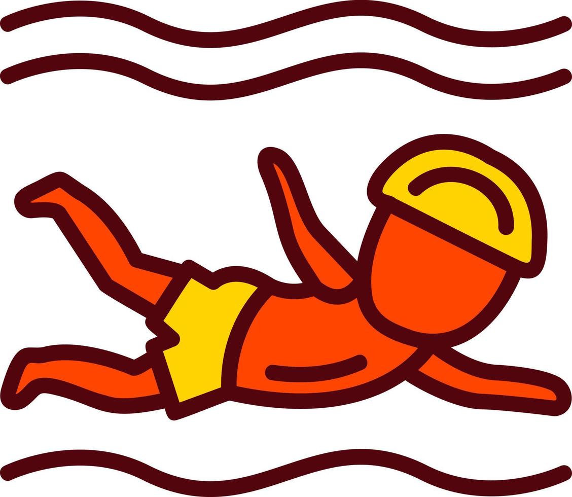 Swimmer Vector Icon