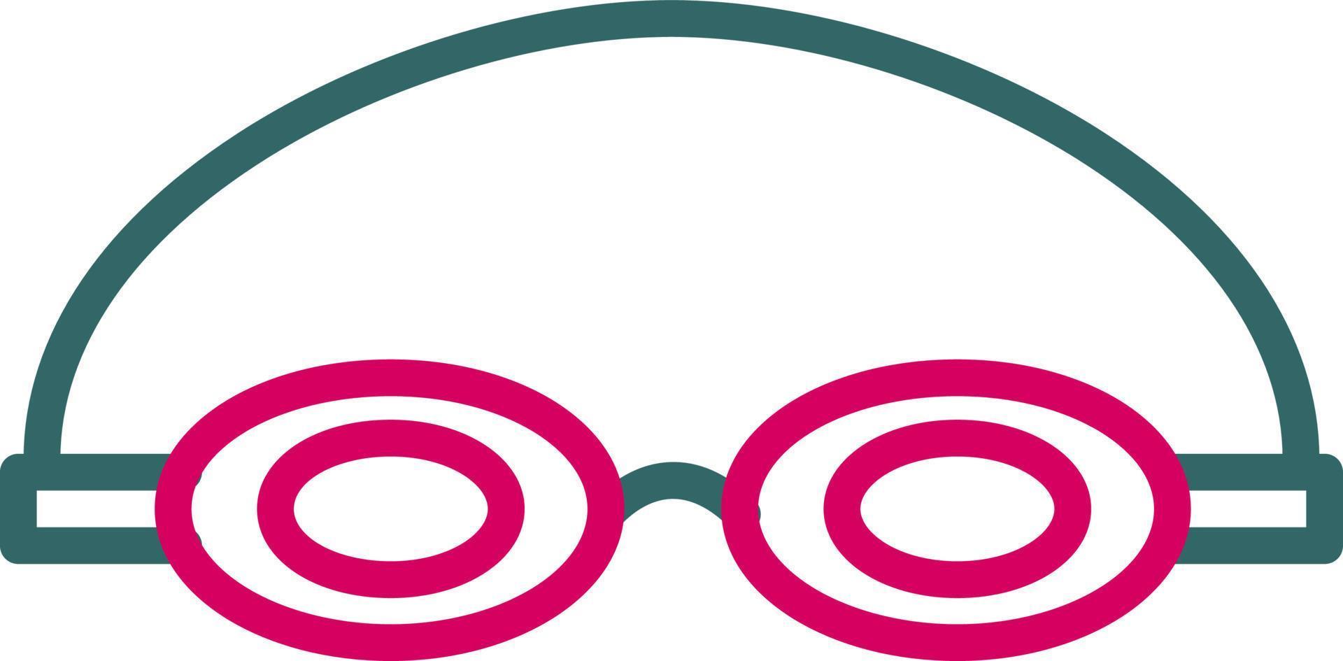 icono de vector de gafas de nadadores