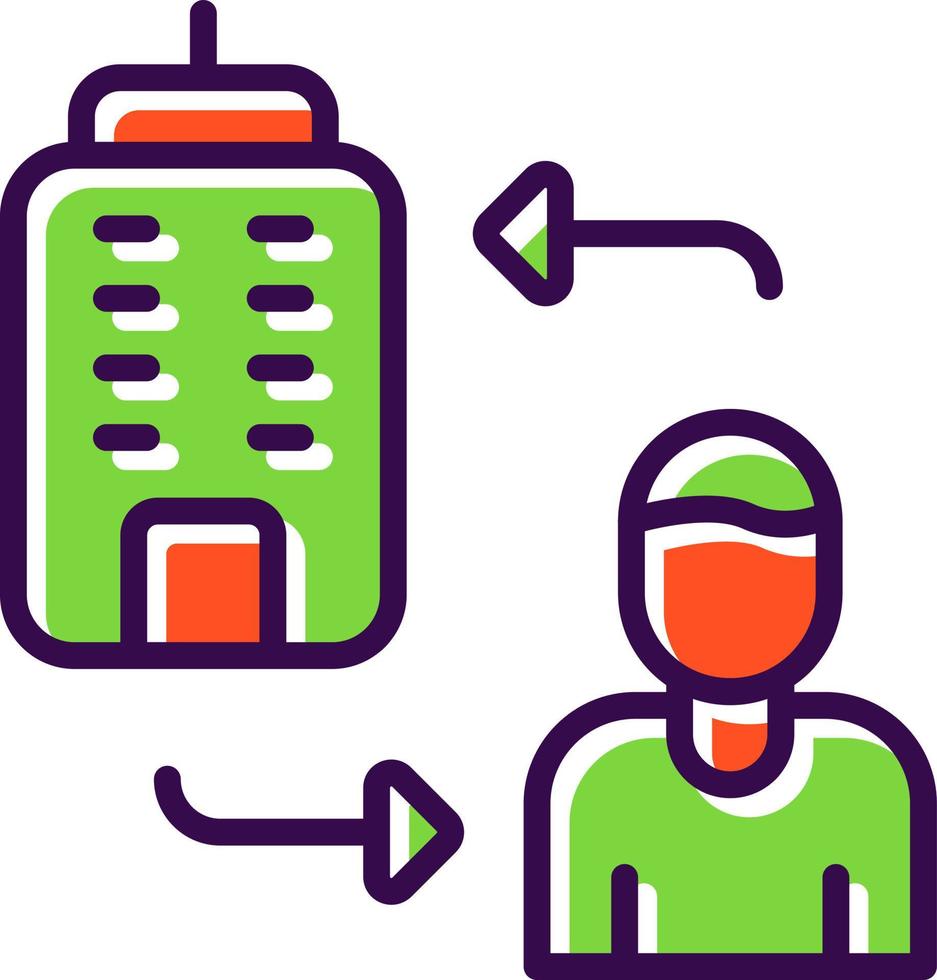 Business To Consumer Vector Icon Design