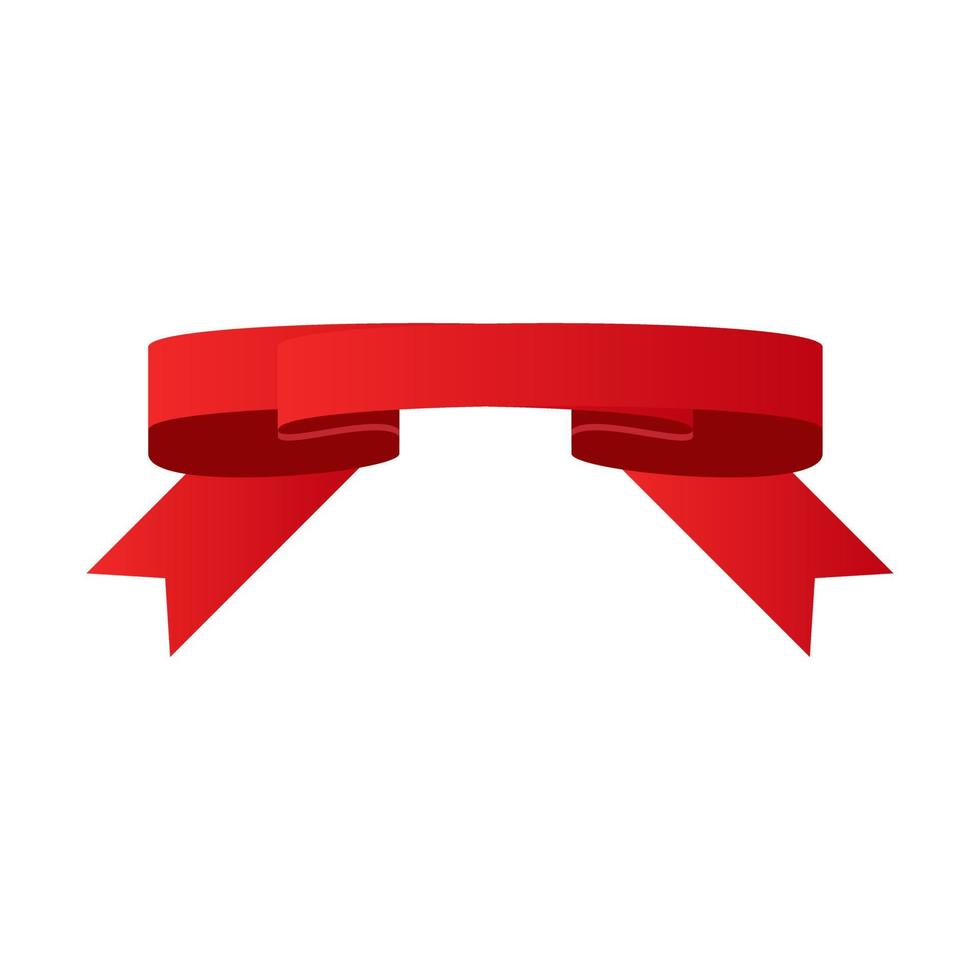 cinta roja, pancartas de diseño moderno, insignias, etiquetas - elementos de diseño en un fondo blanco vector