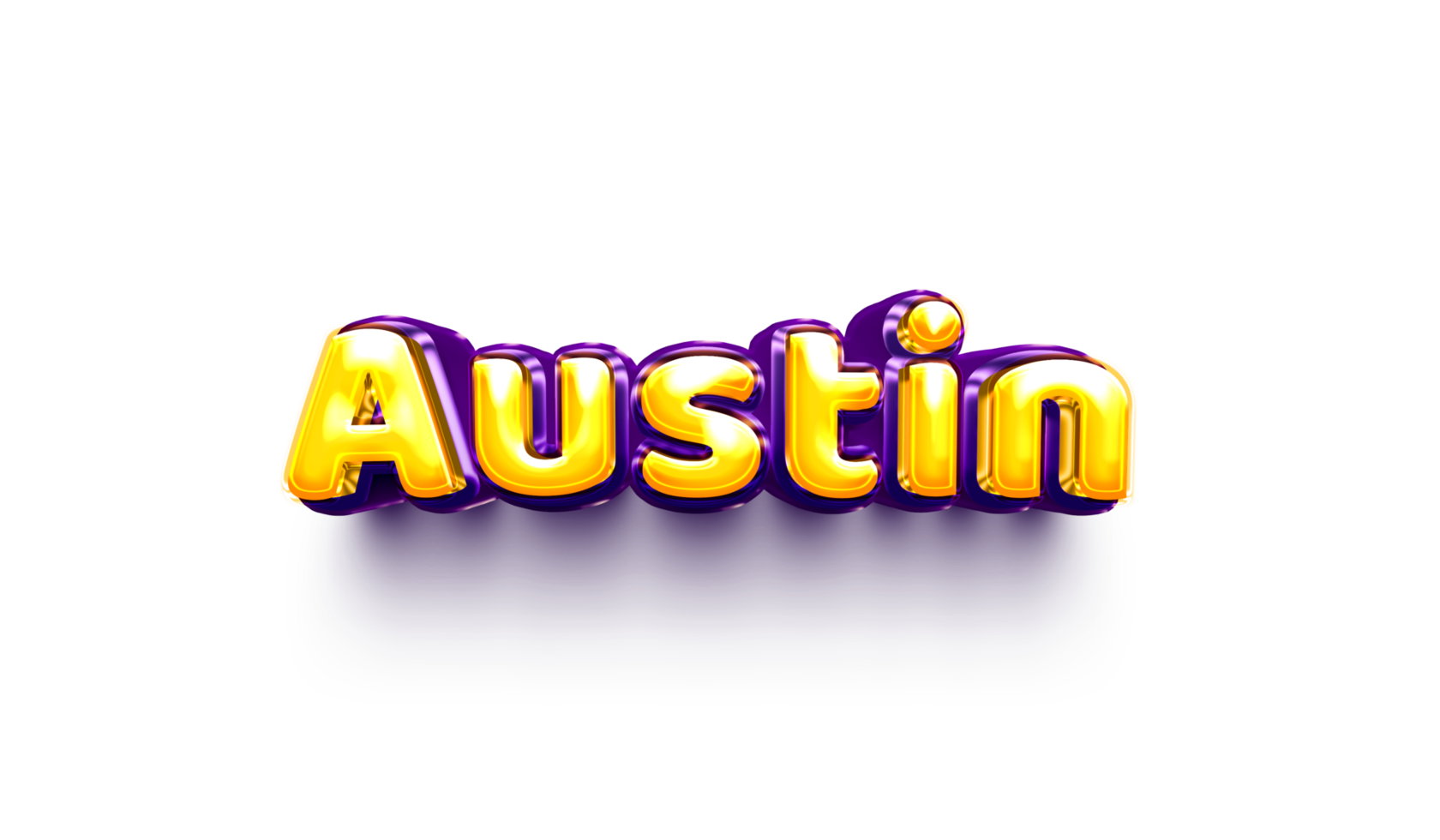 name balloon baby 3d inflated helium shiny birthday celebration party Austin png