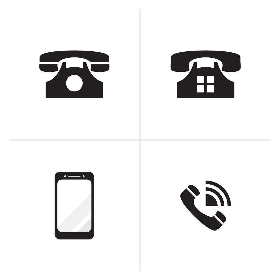 icono de teléfono vector de llamada símbolo de teléfono diseño plano sencillo.