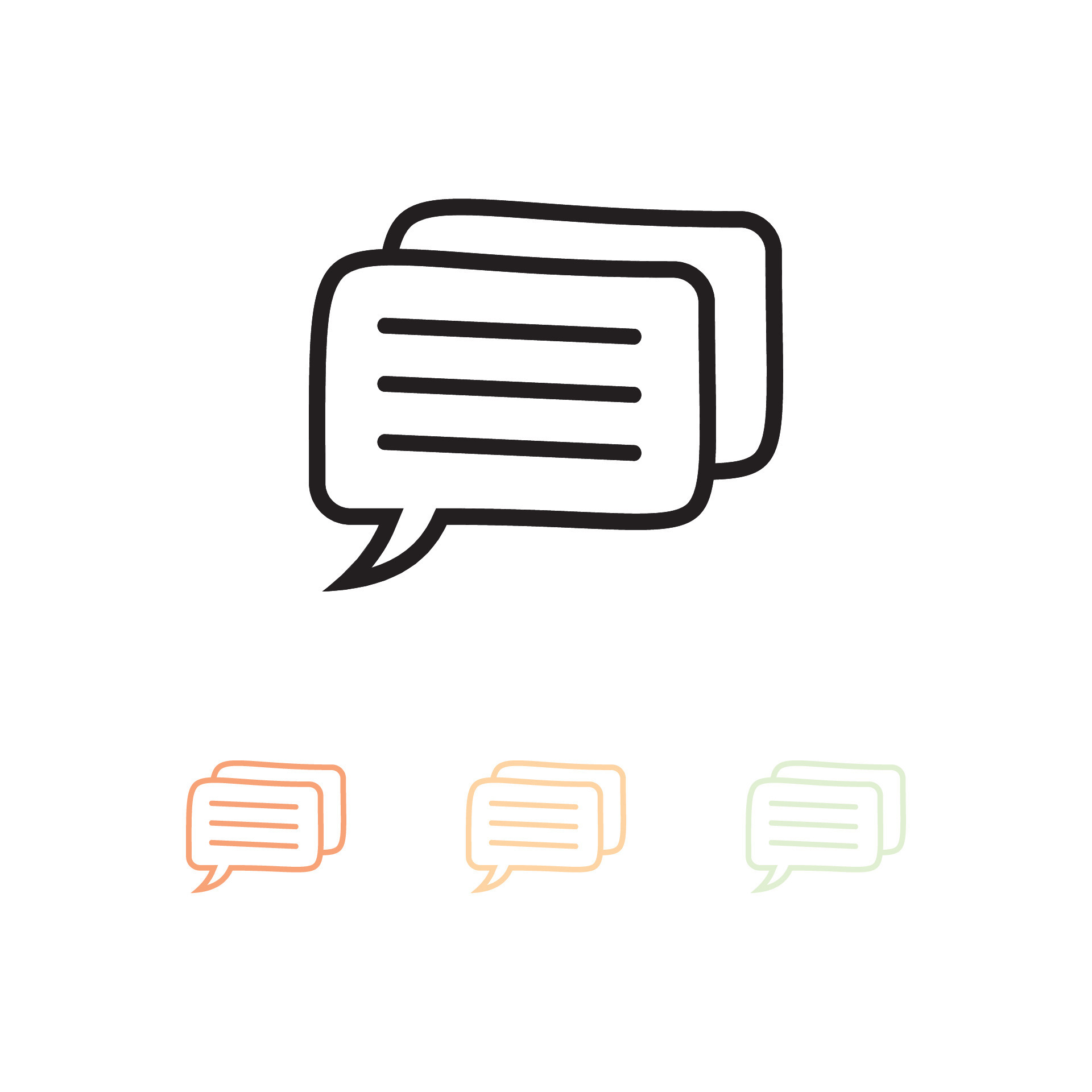 Chat sign. Message symbol. vector greeting. Notification icon. Social