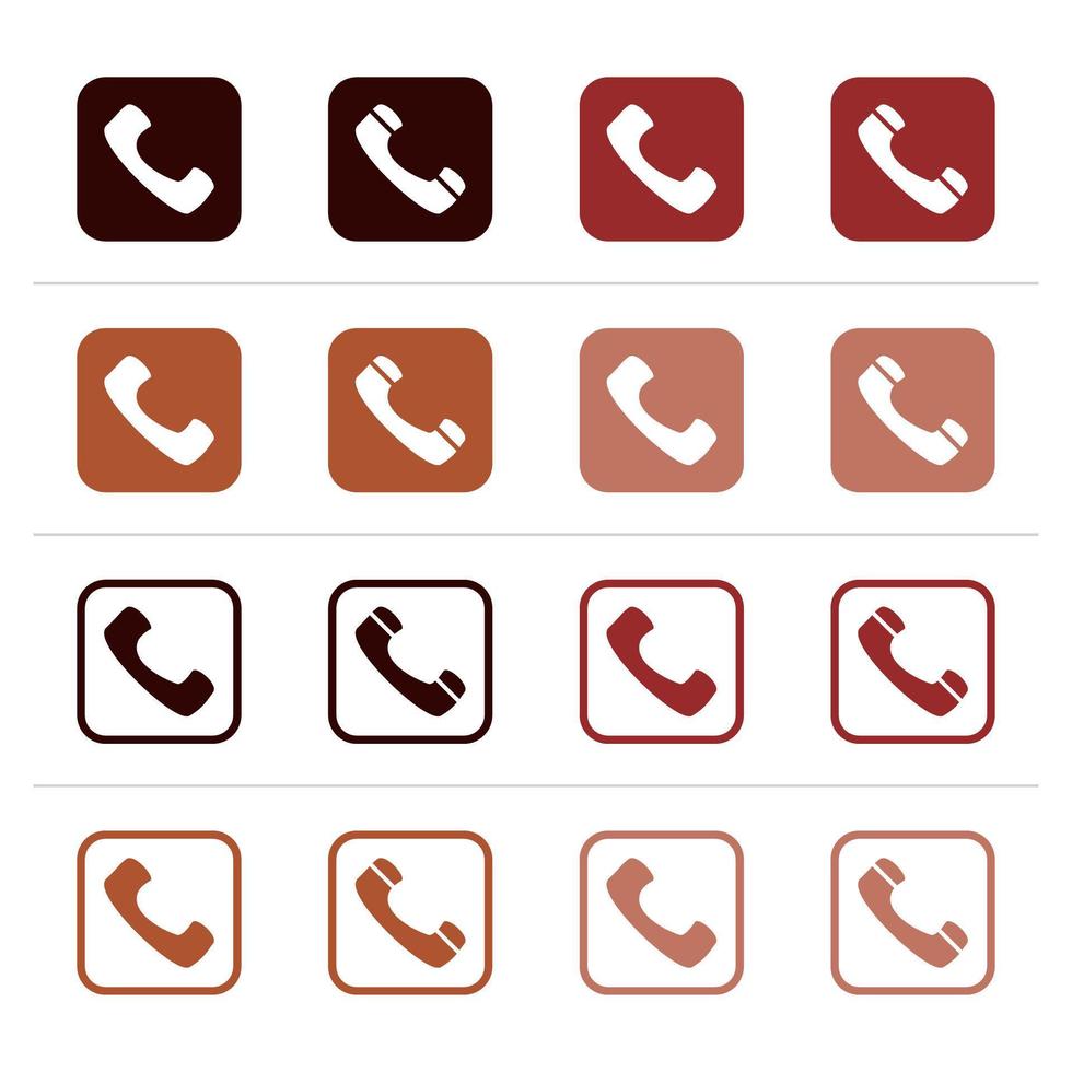 Phone vector icon. phone icon set. call symbol.