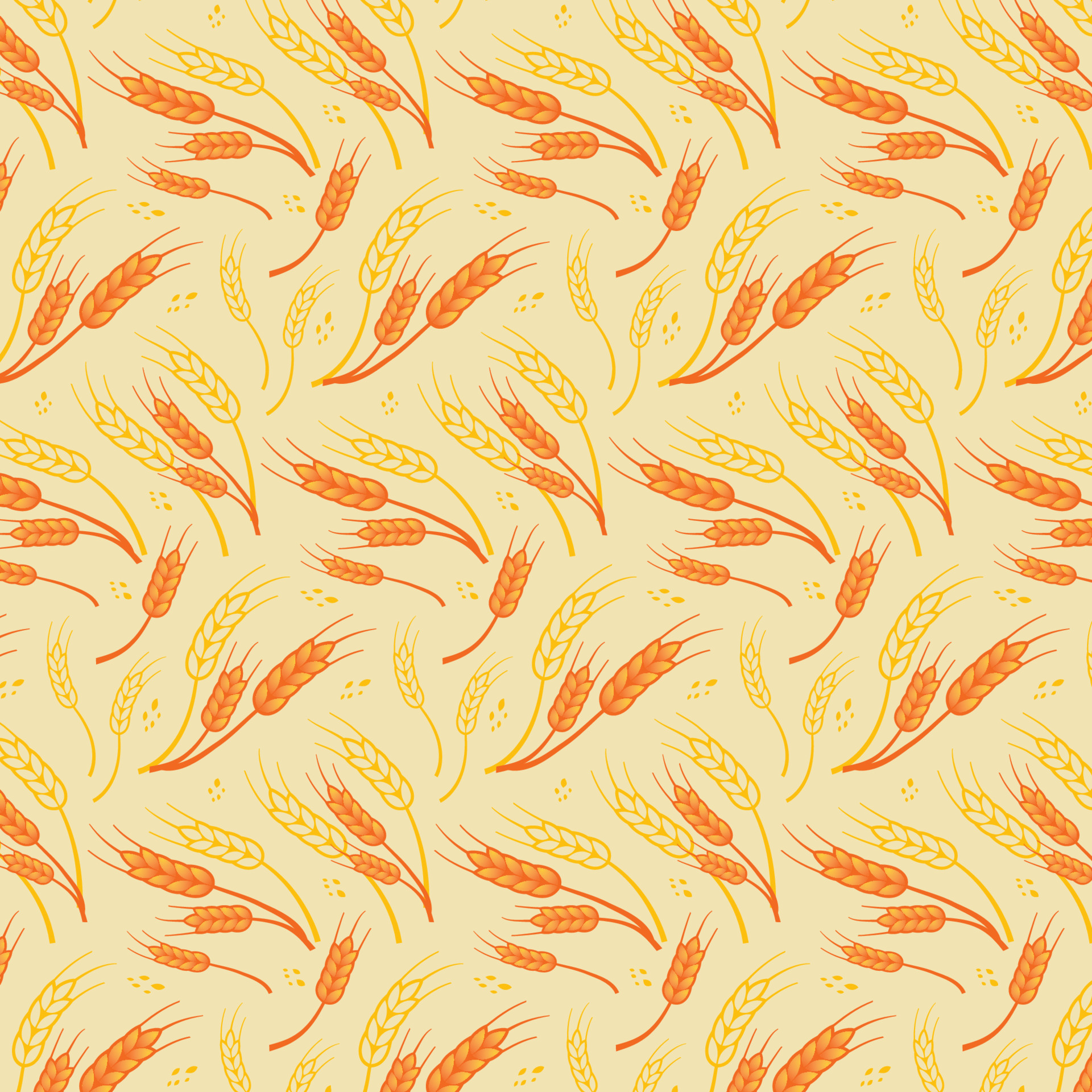 Seamless Wheat Pattern Vector Background. Nature Wallpaper Wheat patern