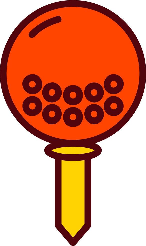 Ball Putter Vector Icon