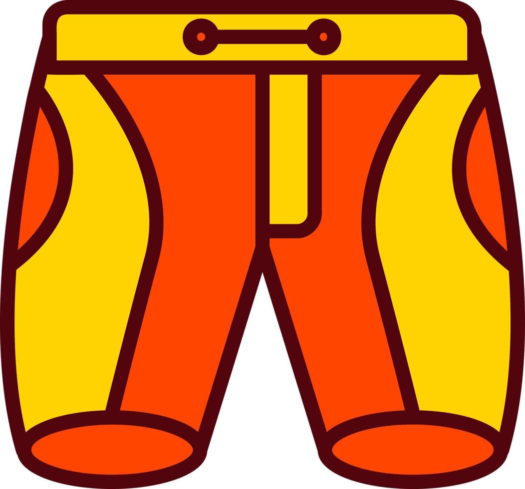 icono de vector de pantalones cortos