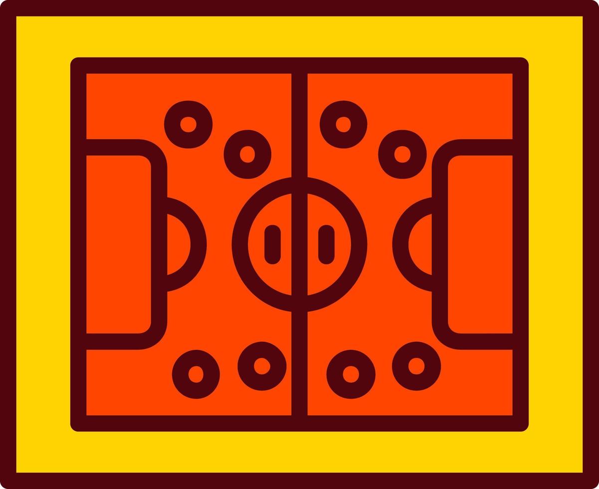 icono de vector de campo de fútbol