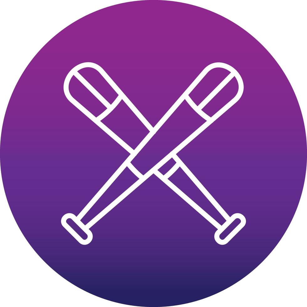 Baseball Bat Vector Icon