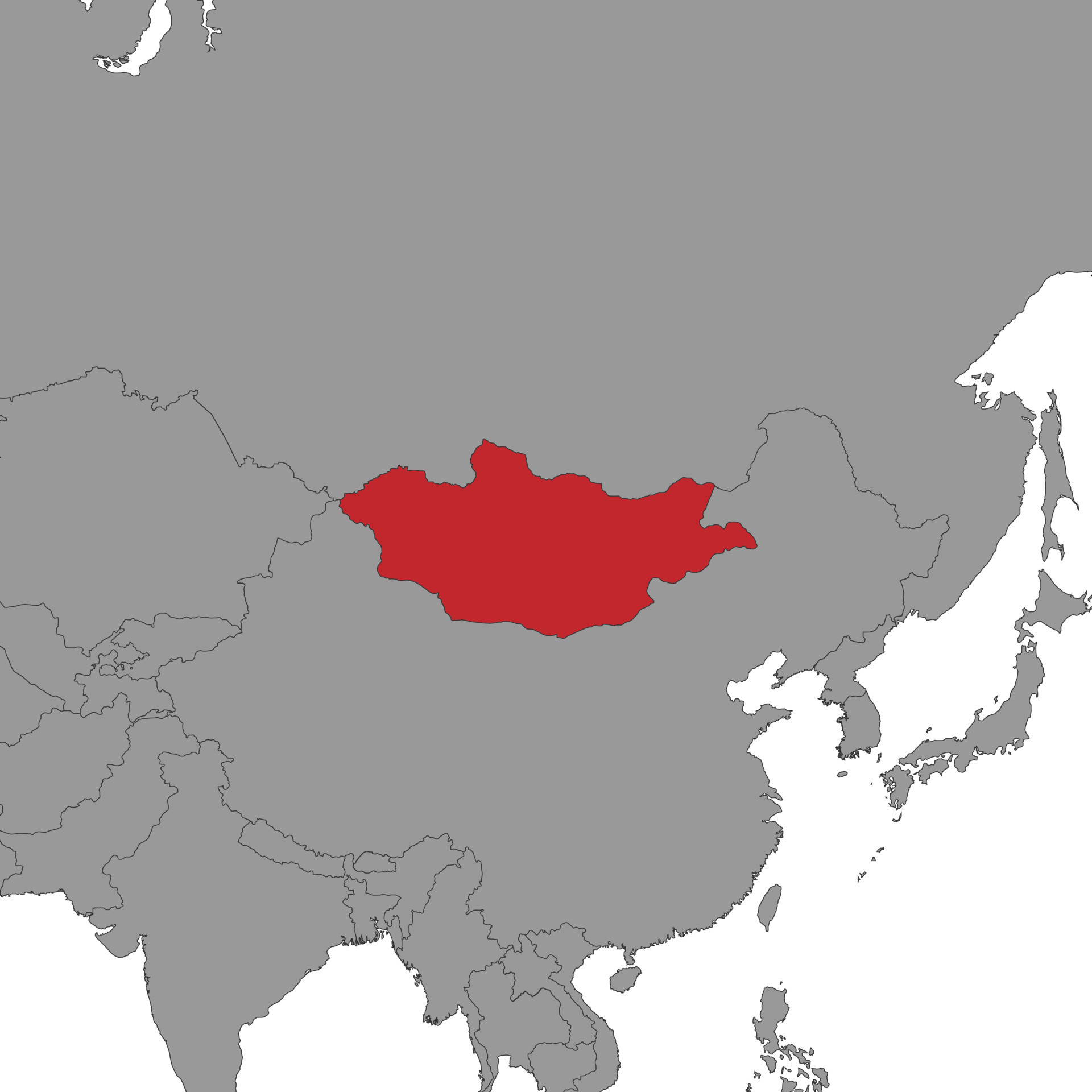 Mongolia On World Map Vector Illustration 16466417 Vector Art At Vecteezy Mongolia On World Map Illustration Vector 