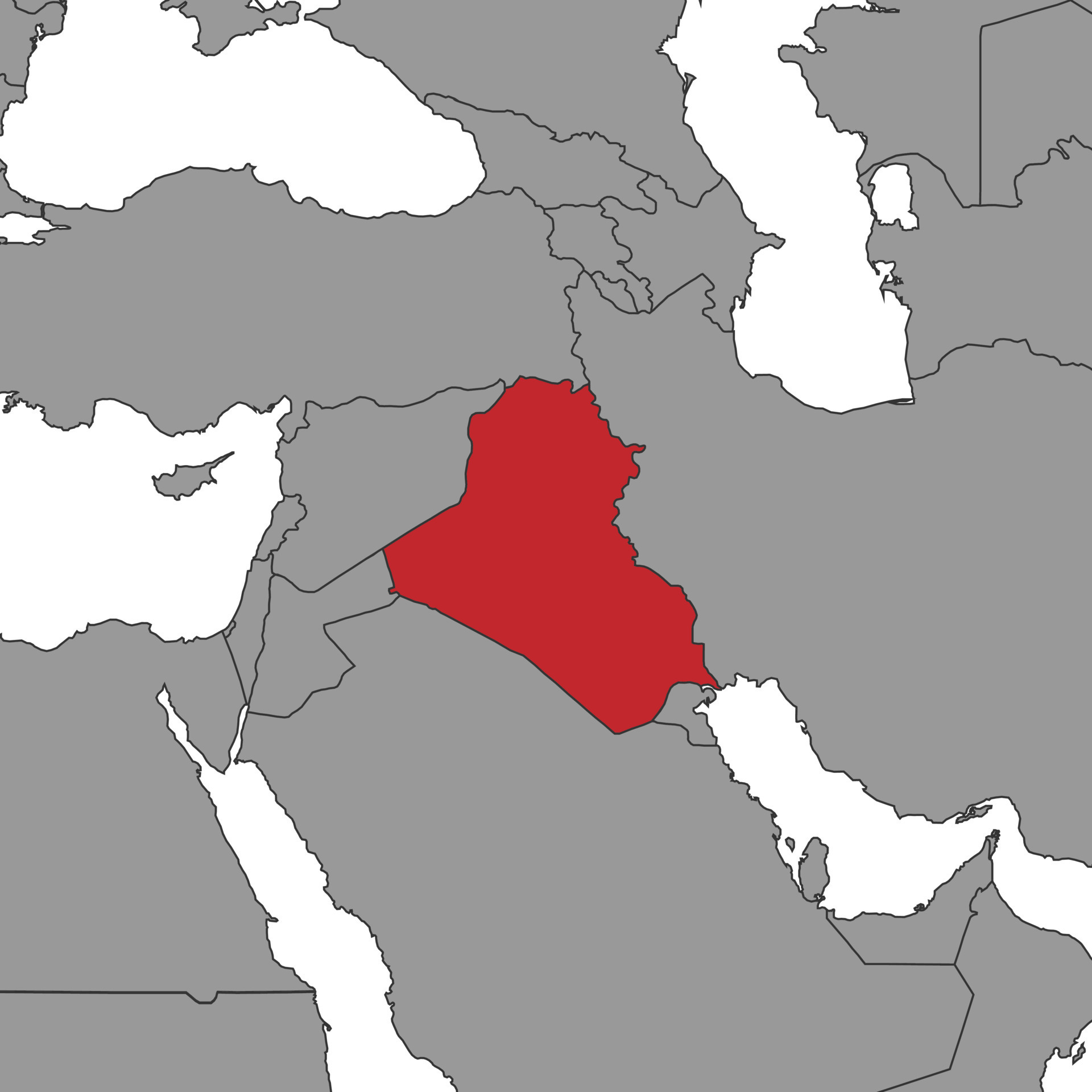 Iraq On World Map Vector Illustration 16466422 Vector Art At Vecteezy Iraq On World Map Illustration Vector 