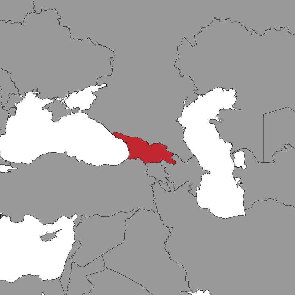 Georgia On World Map Vector Illustration 16466494 Vector Art At Vecteezy Georgia On World Map Illustration Vector 