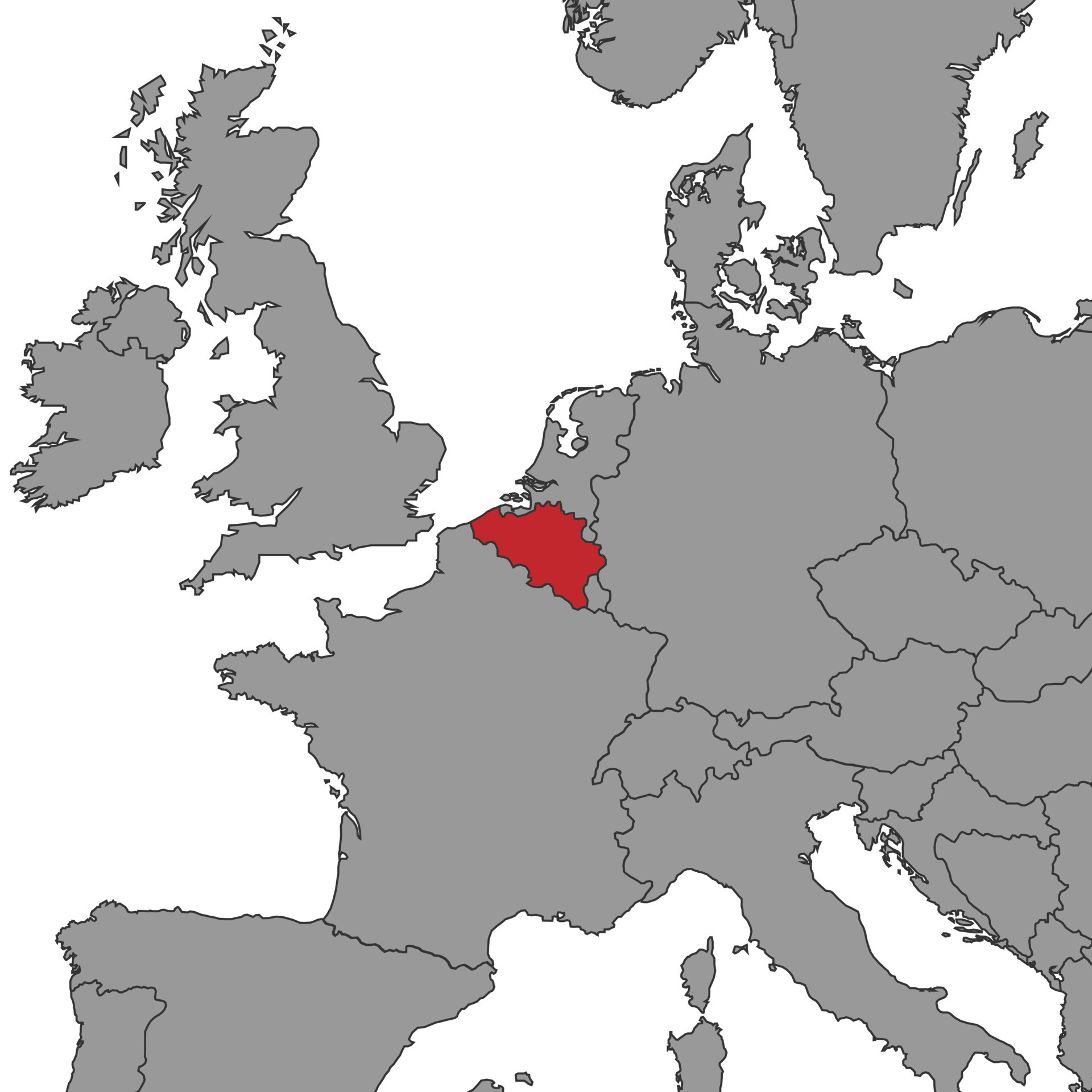 Belgium On World Map Vector Illustration 16466659 Vector Art At Vecteezy Belgium On World Map Illustration Vector