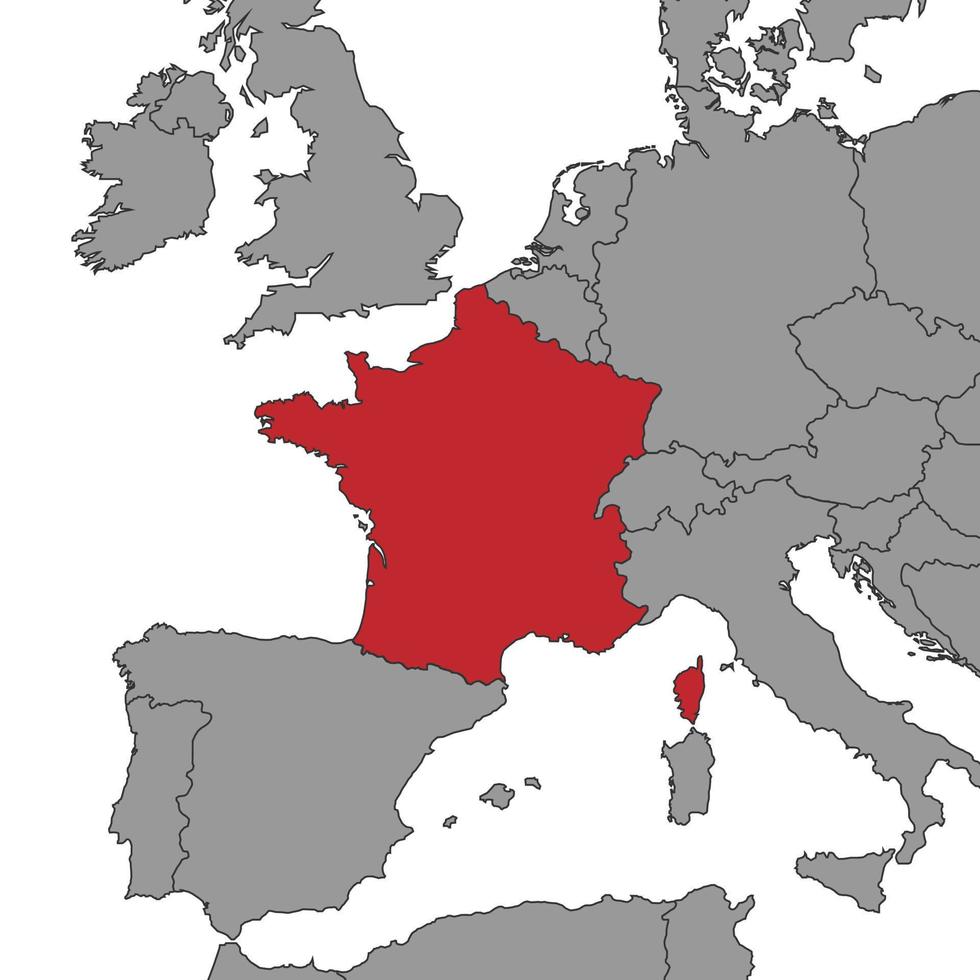 France On World Map Vector Illustration 16466786 Vector Art At Vecteezy France On World Map Illustration Vector