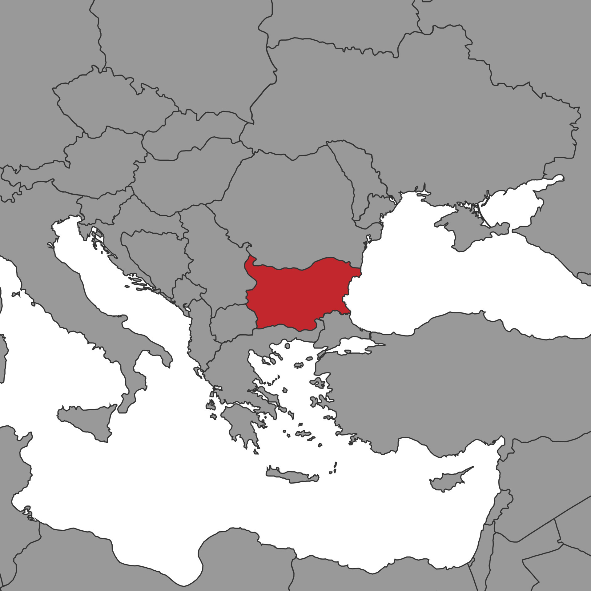Bulgaria On World Map Vector Illustration 16466843 Vector Art At Vecteezy Bulgaria On World Map Illustration Vector