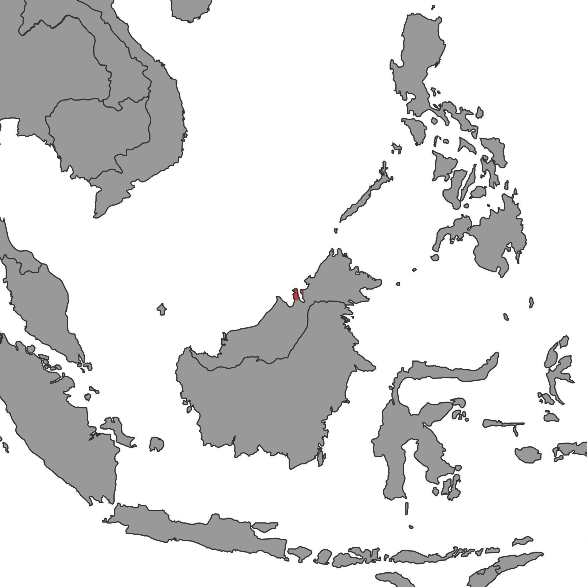 Brunei On World Map Vector Illustration 16466929 Vector Art At Vecteezy Brunei On World Map Illustration Vector