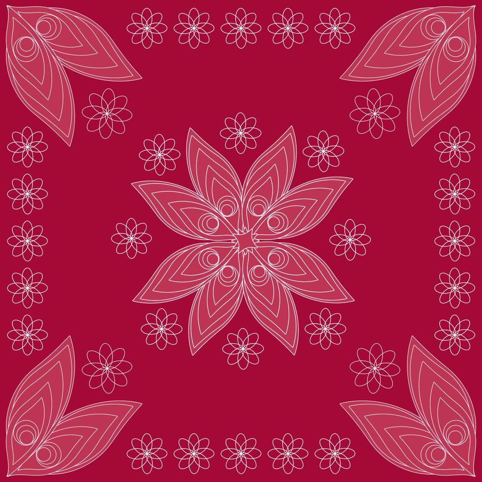 Seamless pattern based on an ornament with a Paisley bandana print, scarf around the neck, print on fabric, wallpaper vector