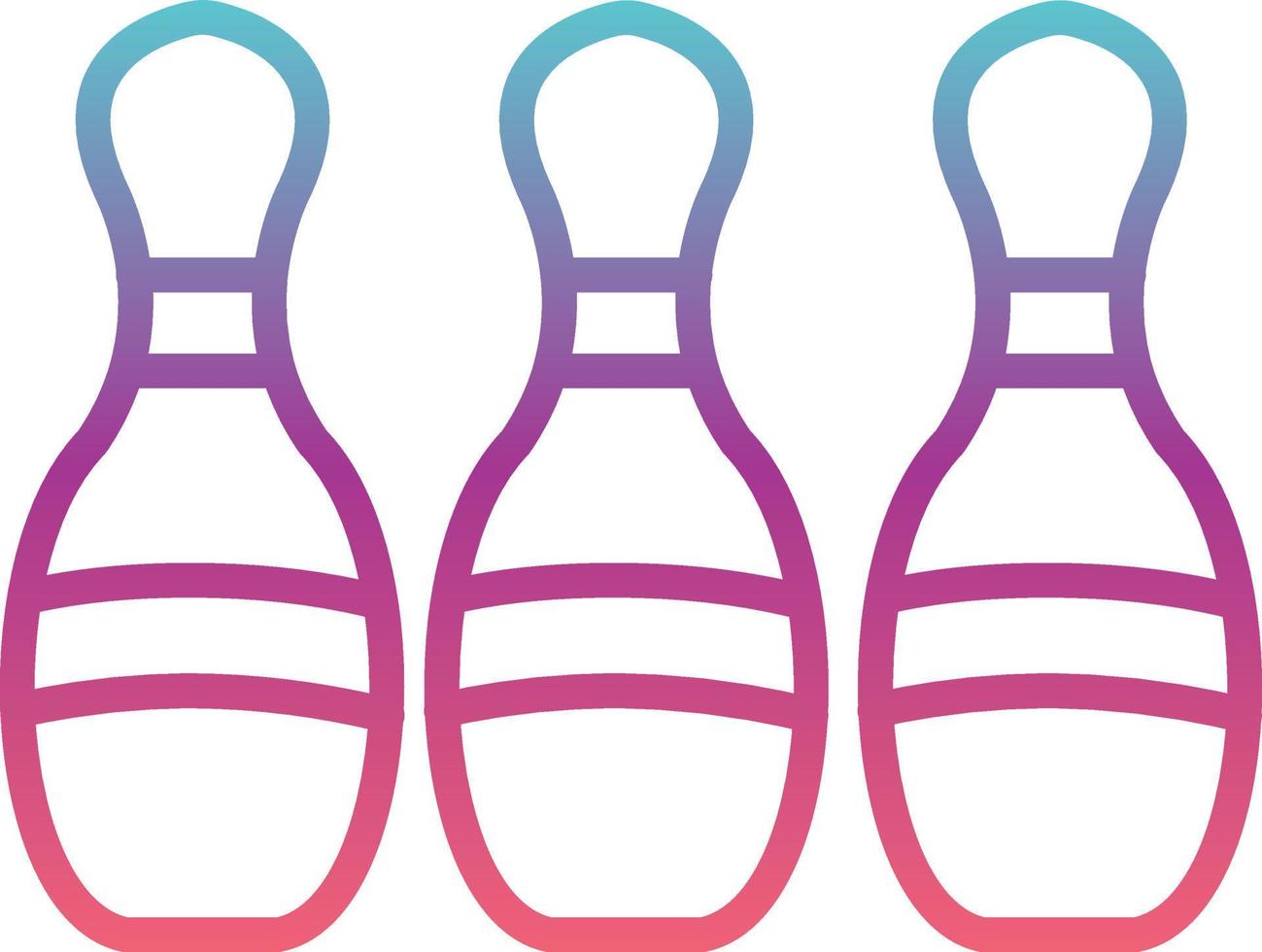Bowling Pins Vector Icon