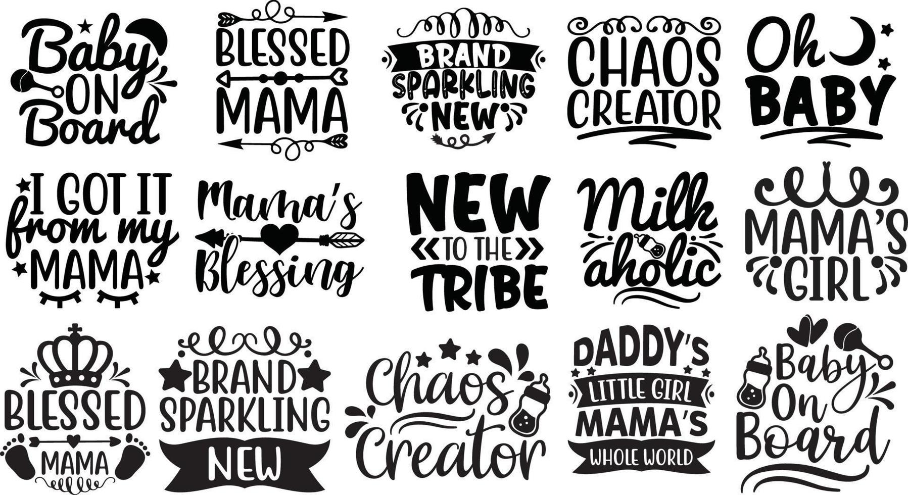 Baby svg bundle 16467320 vector art at vecteezy