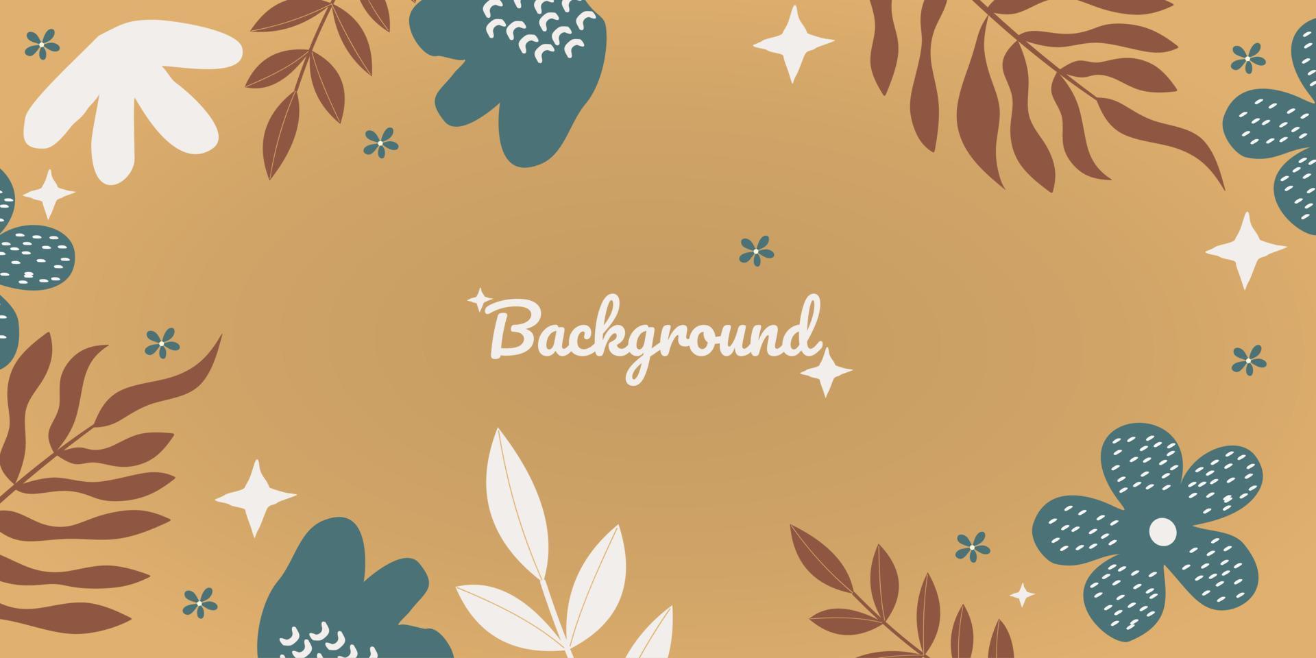 Creative universal artistic floral background. Hand Drawn doodle textures. Trendy Graphic Design for banner, cover, invitation, poster, card, placard, brochure or header vector