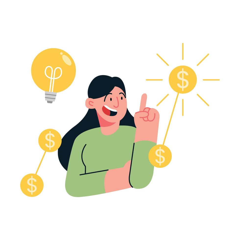 Investing concept illustration vector