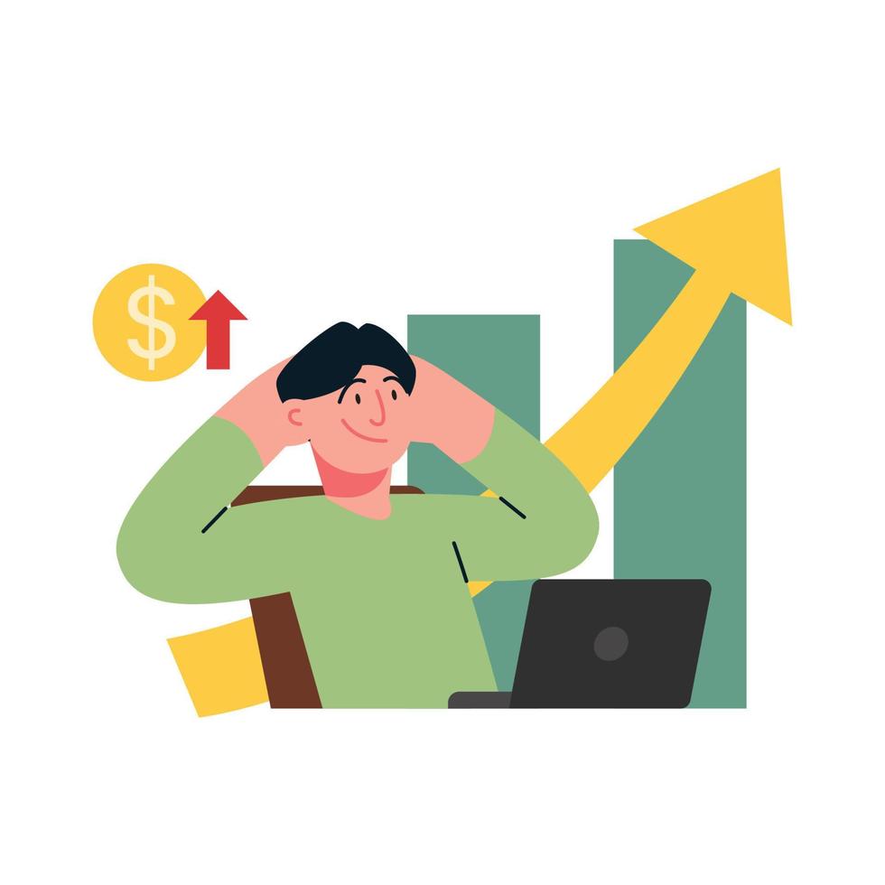 Investing concept illustration vector