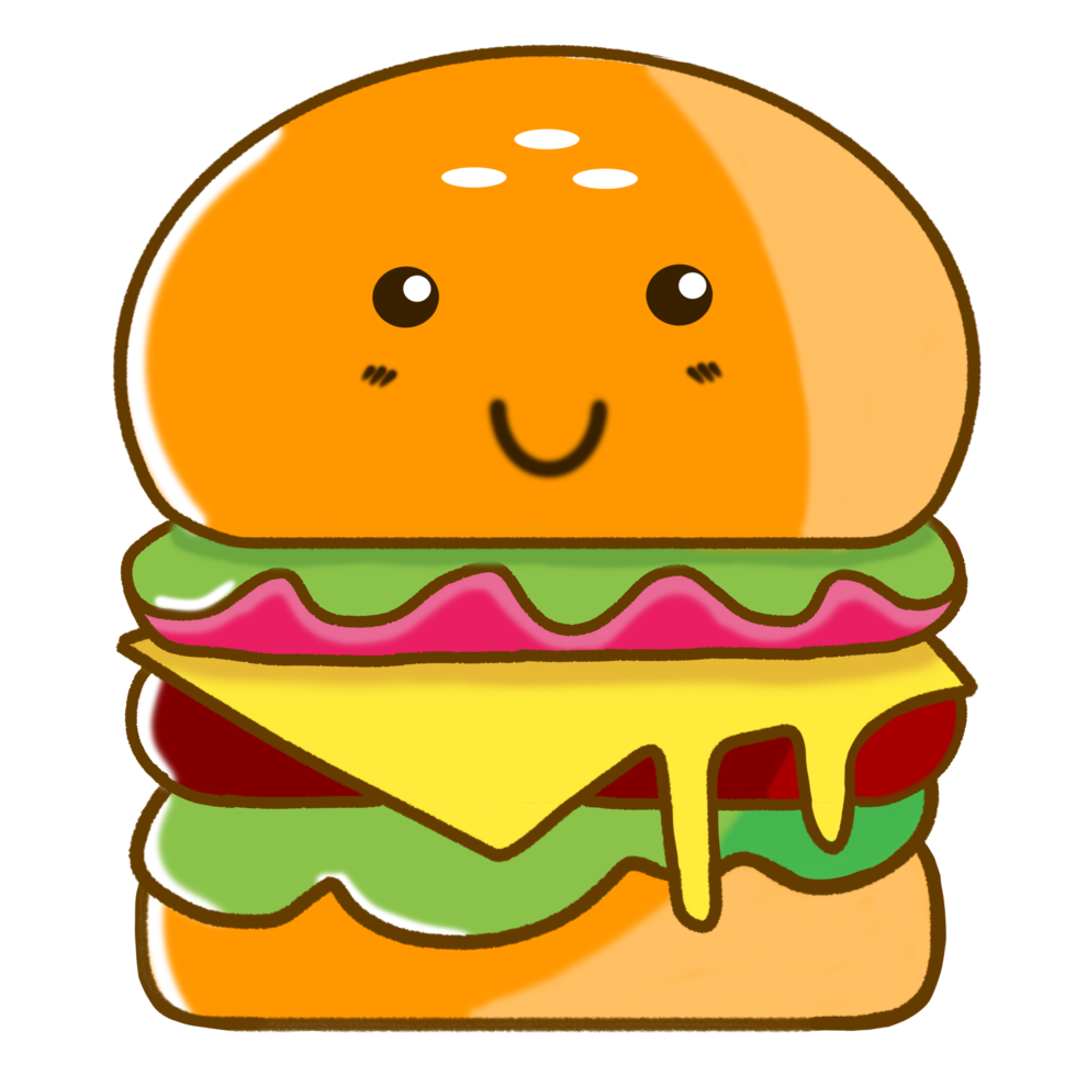 illustratie van hamburger tekenfilm png