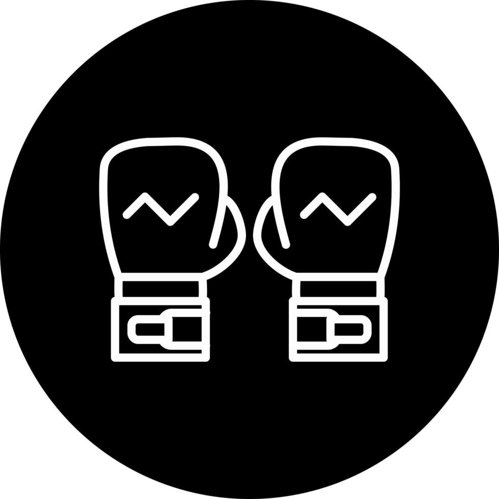 icono de vector de guantes de boxeo