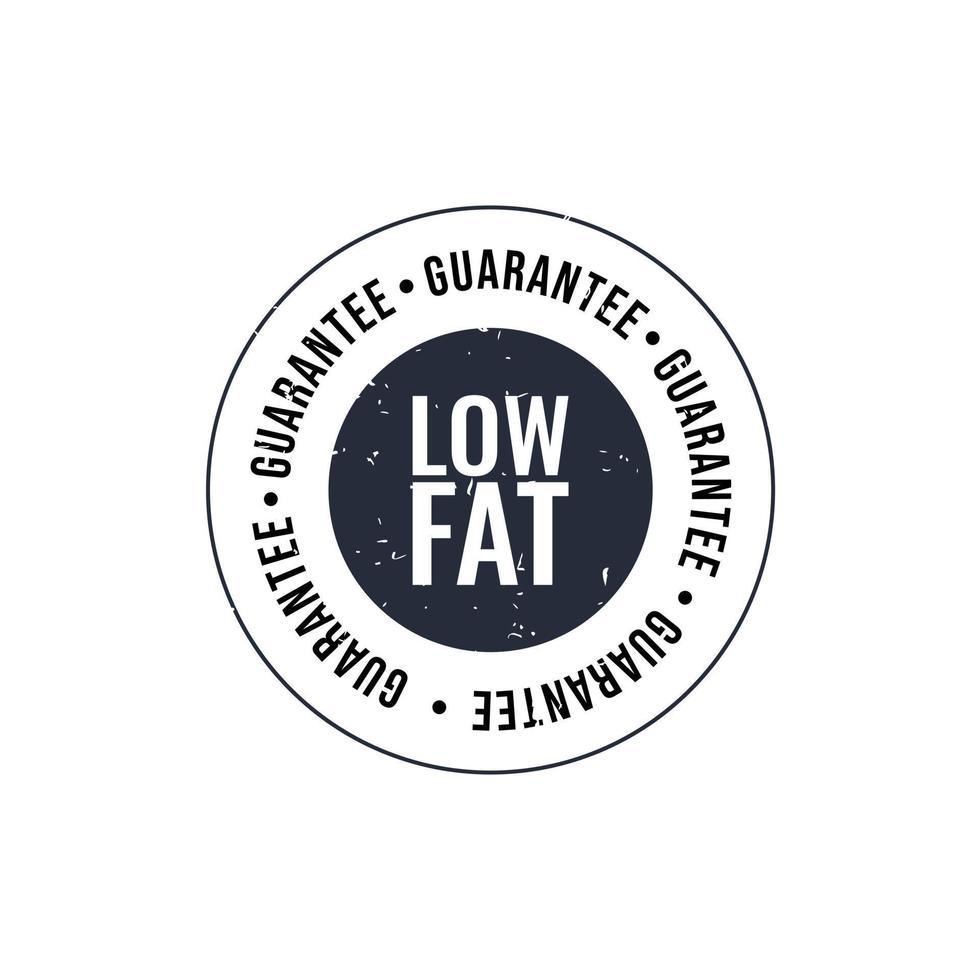 Low fat sign or stamp vector image.