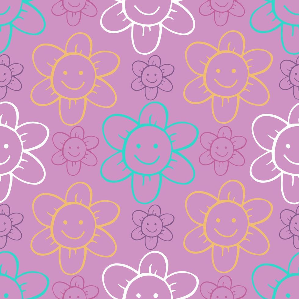patrón hippie de flores divertidas retro, flores de colores sobre fondo púrpura 16469059 Vector en Vecteezy patrón hippie de flores divertidas retro, flores de colores sobre fondo púrpura 16469059 Vector en Vecteezy