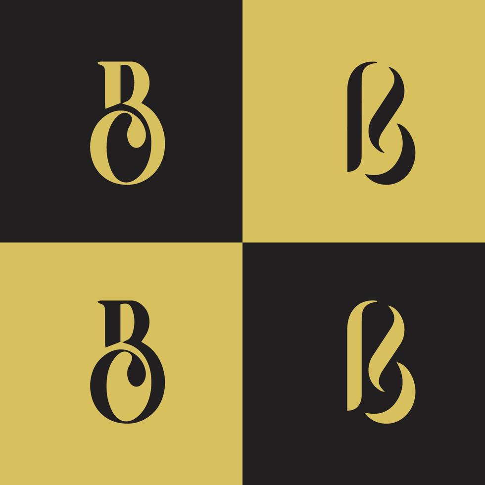 vector de icono de logotipo b