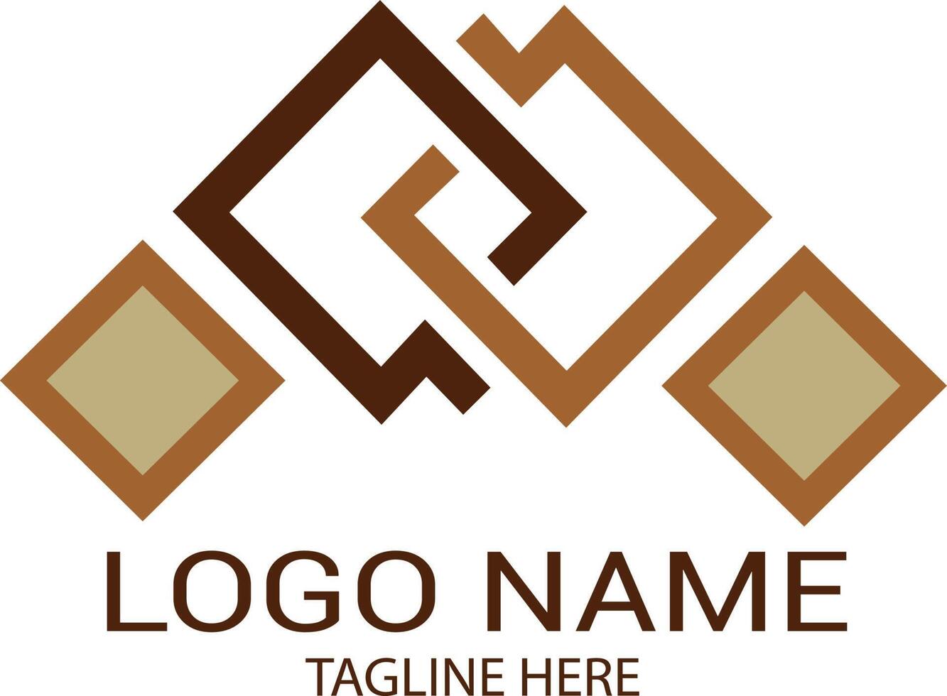marble granite stone quartz modern logo design icon illustration