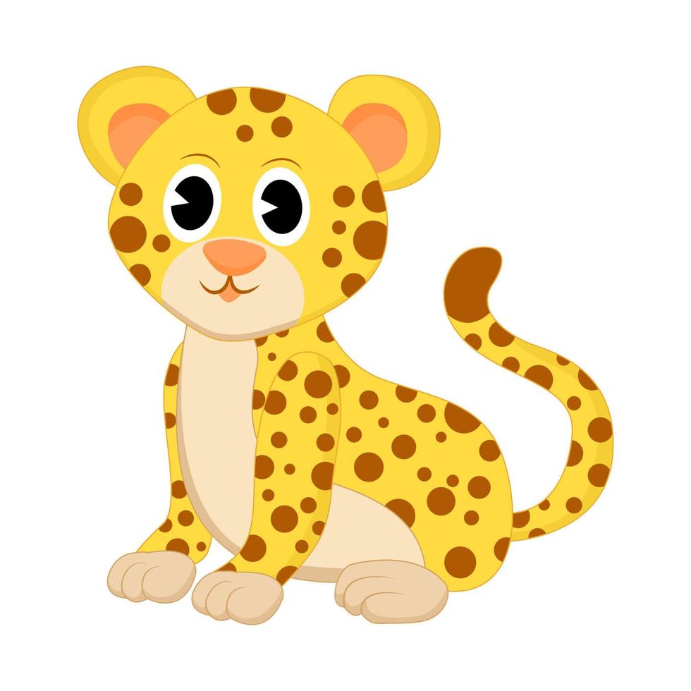 Animal illustration of cheetah vector