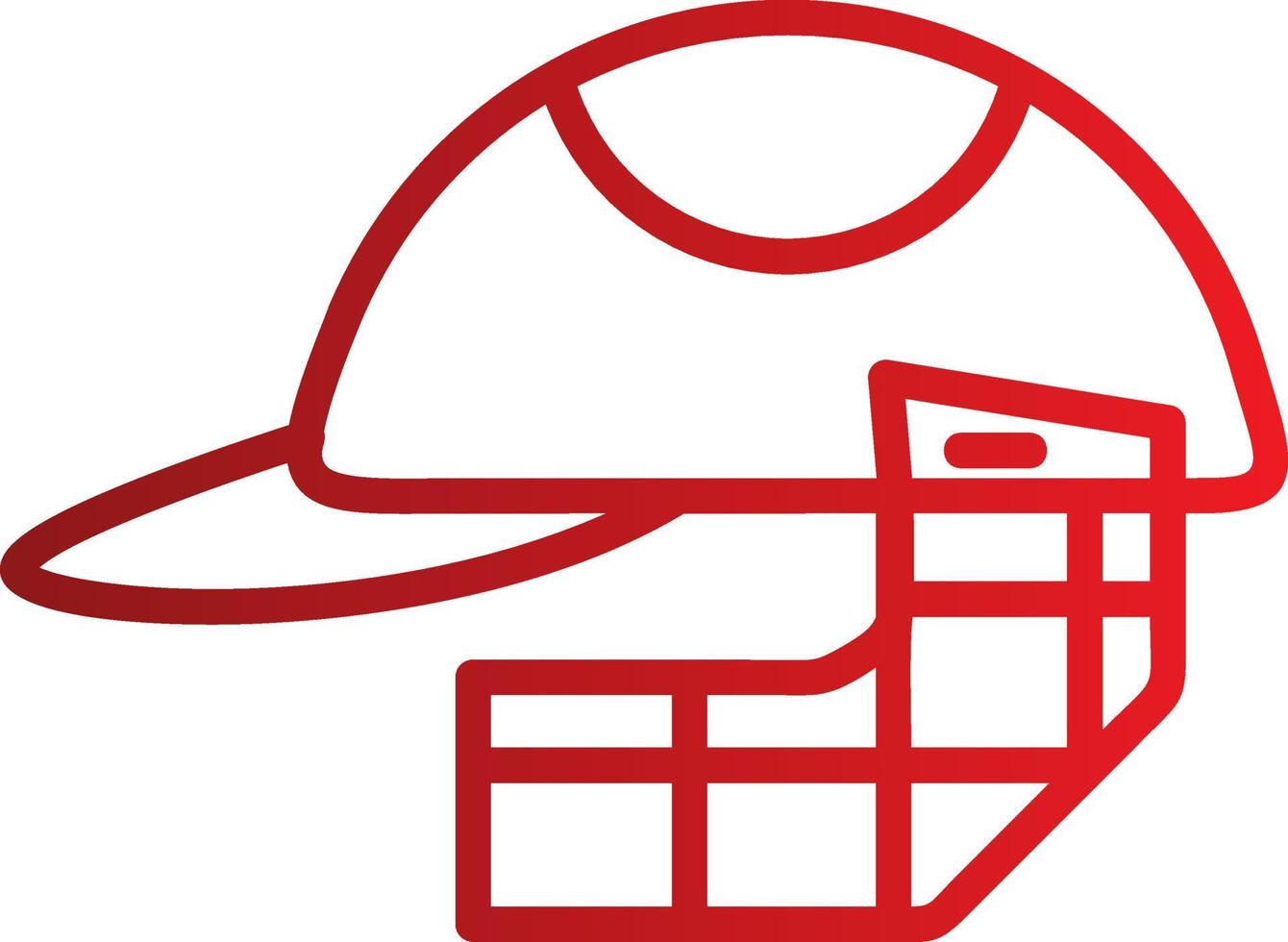 Cricket Helmet Vector Icon