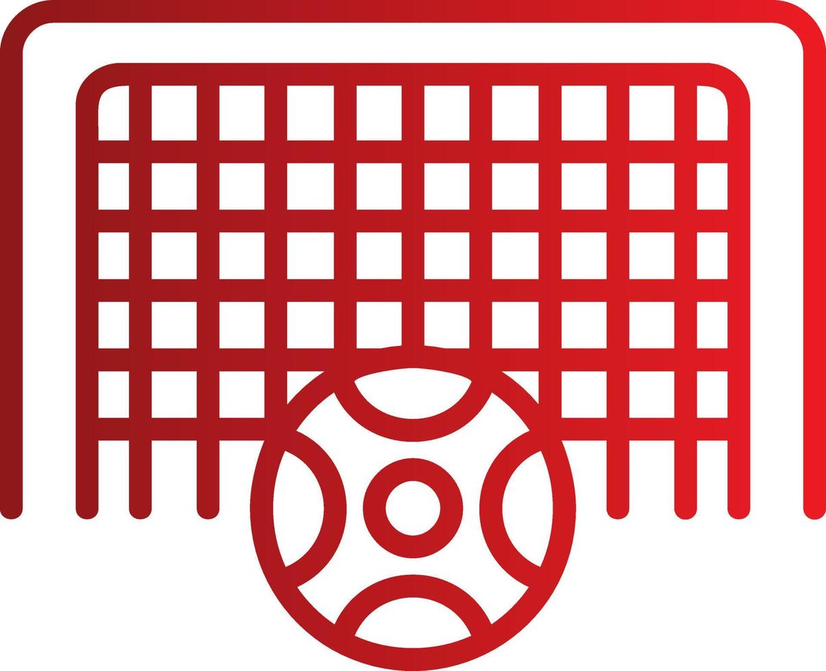 icono de vector de red de fútbol