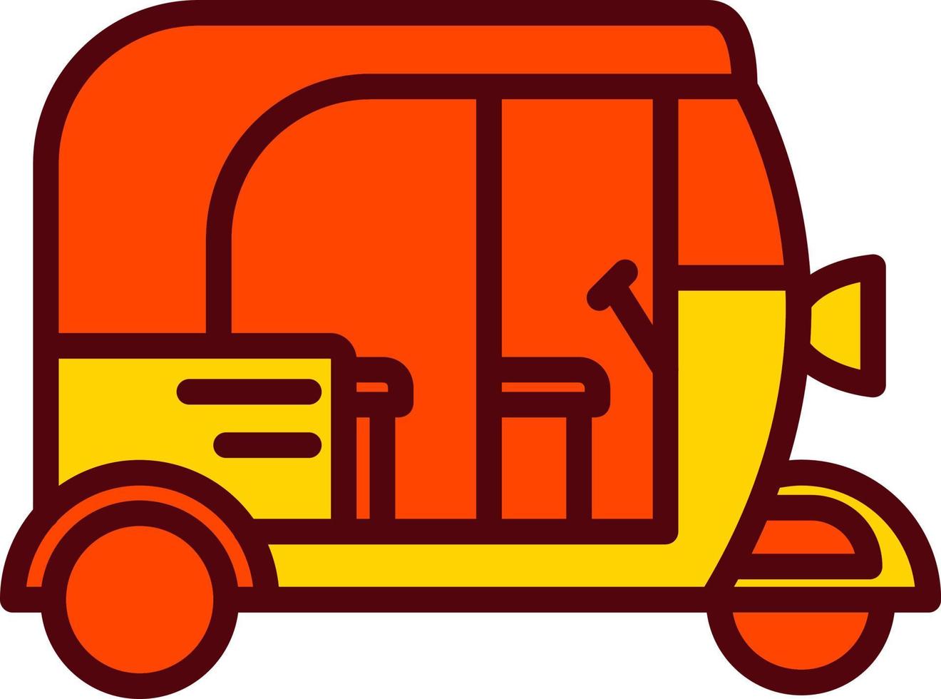 Rickshaw Vector Icon