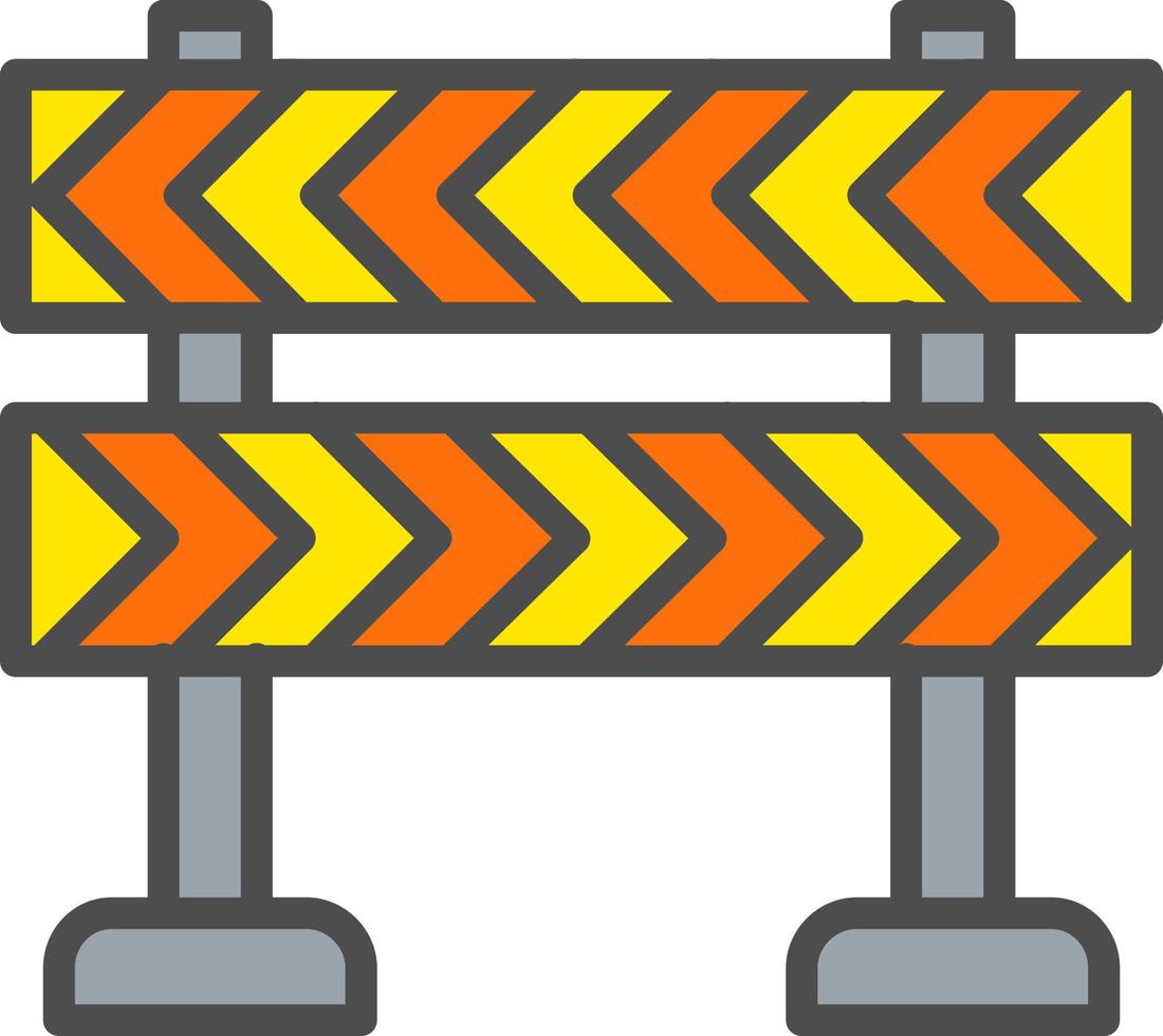 icono de vector de bloqueo de carretera