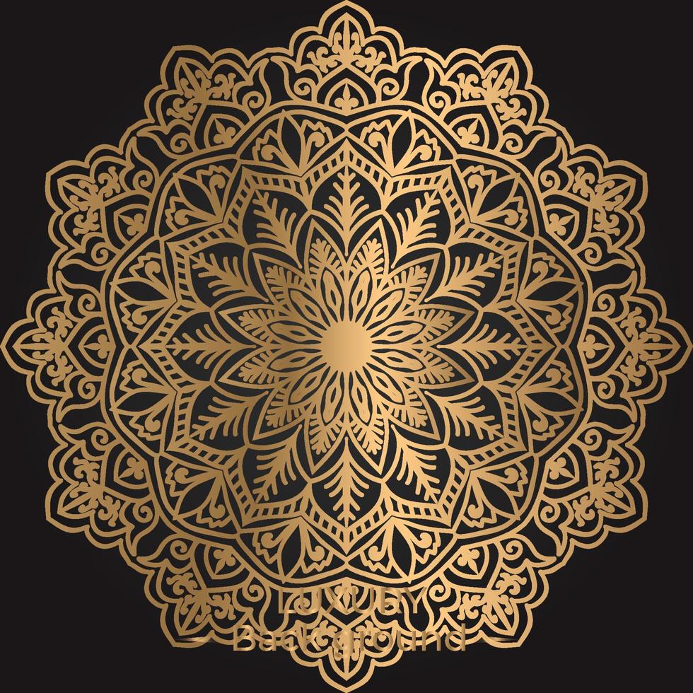 plantilla de fondo de diseño de mandala ornamental vector