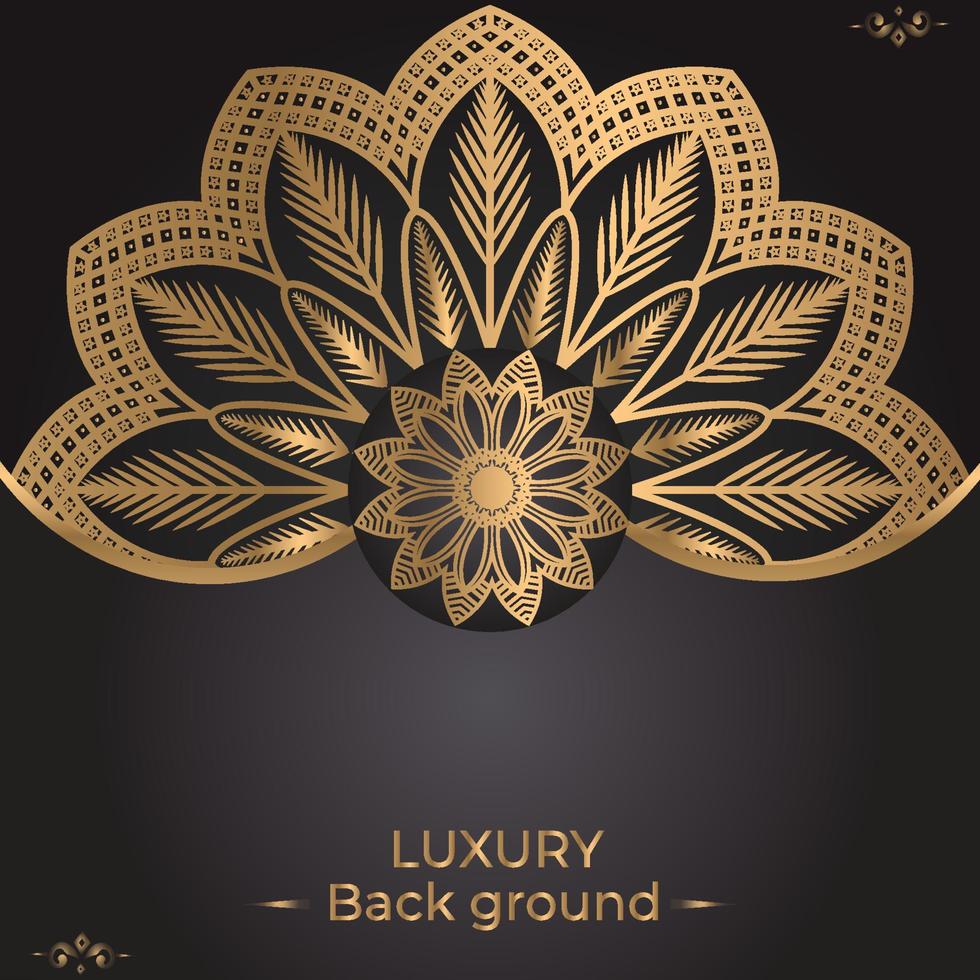 ornamental mandala design background template vector