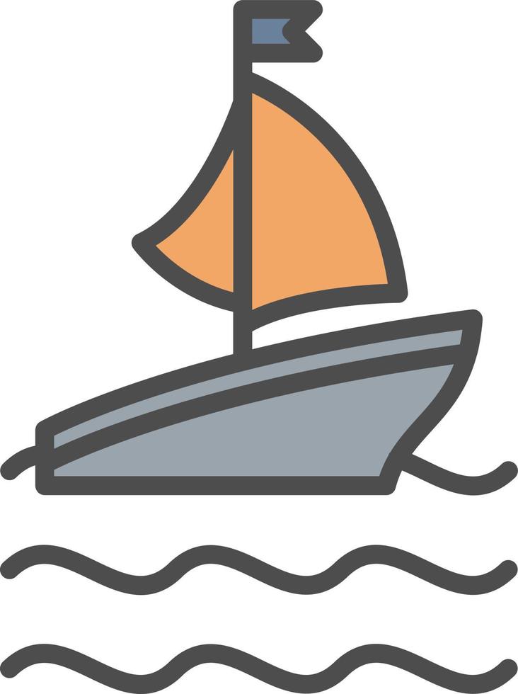 Ferry Boat Vector Icon