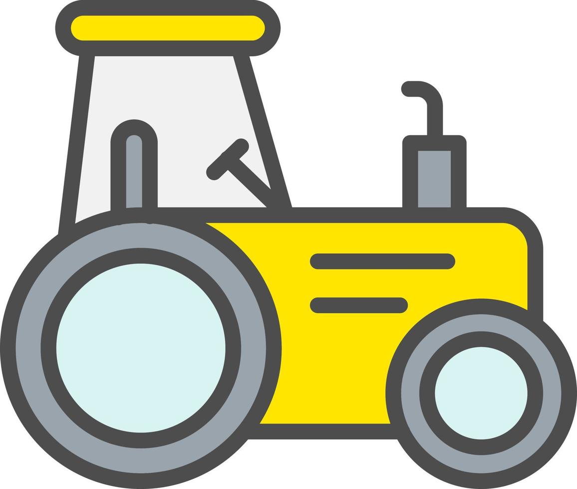 icono de vector de tractor