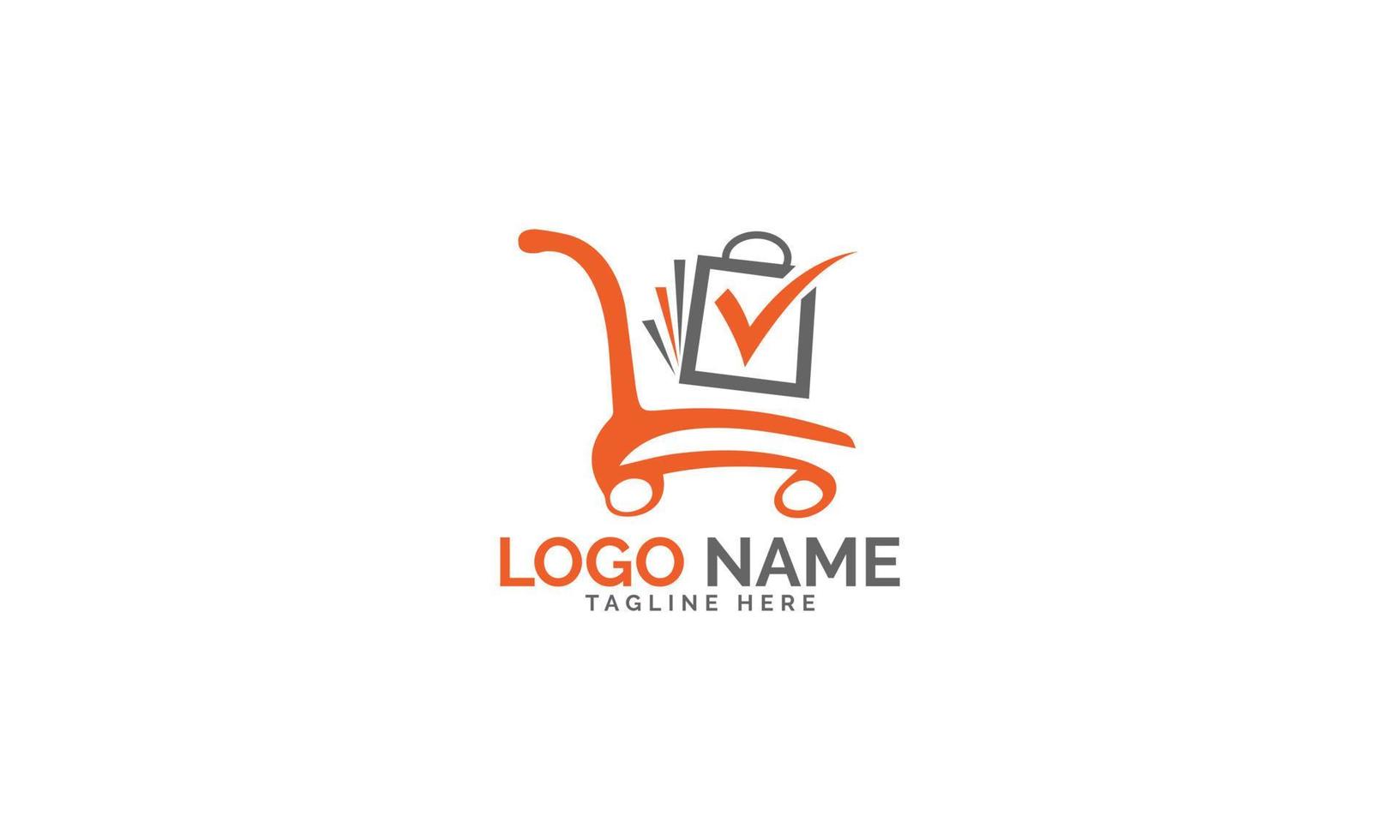 Online shopping logo vector