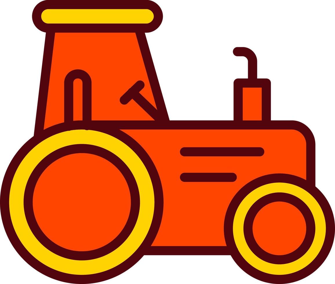 icono de vector de tractor