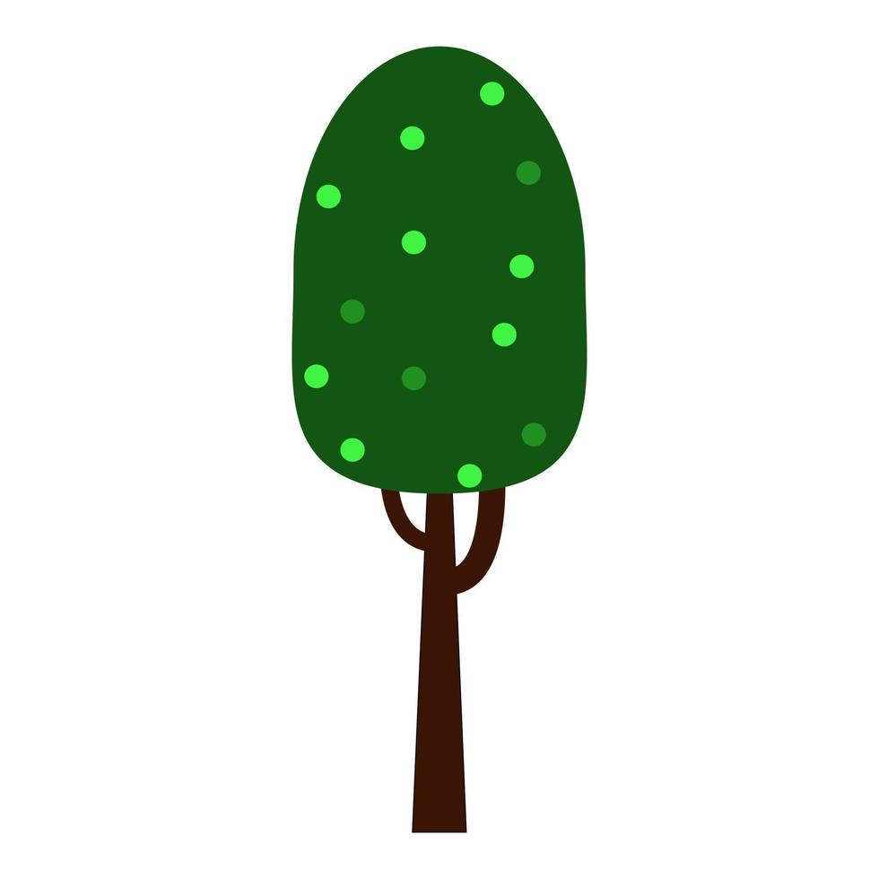 Single Tree Cartoon vector