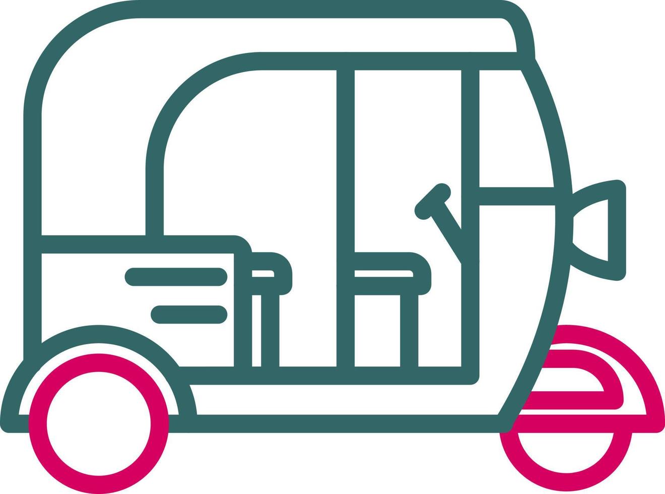 Rickshaw Vector Icon
