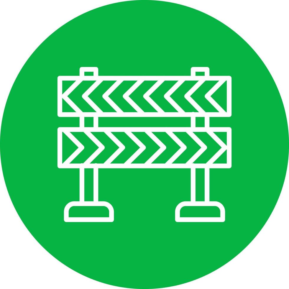 Road Block Vector Icon