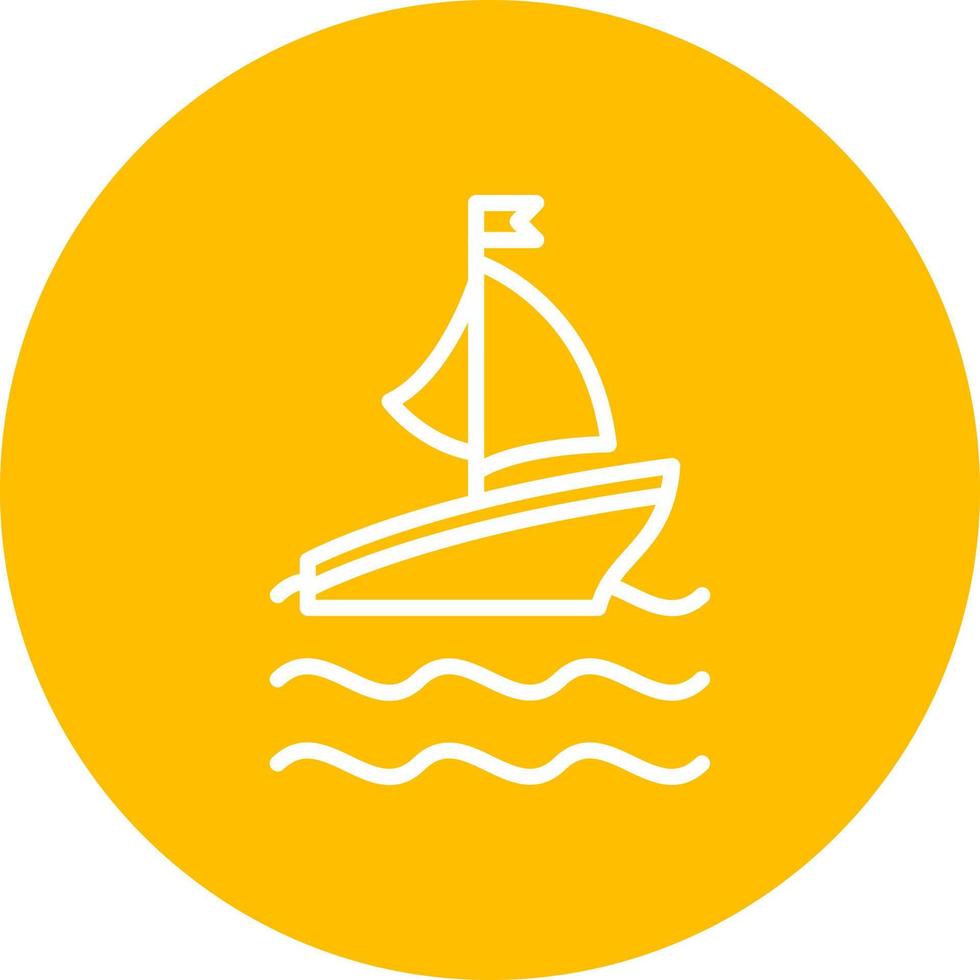 Ferry Boat Vector Icon