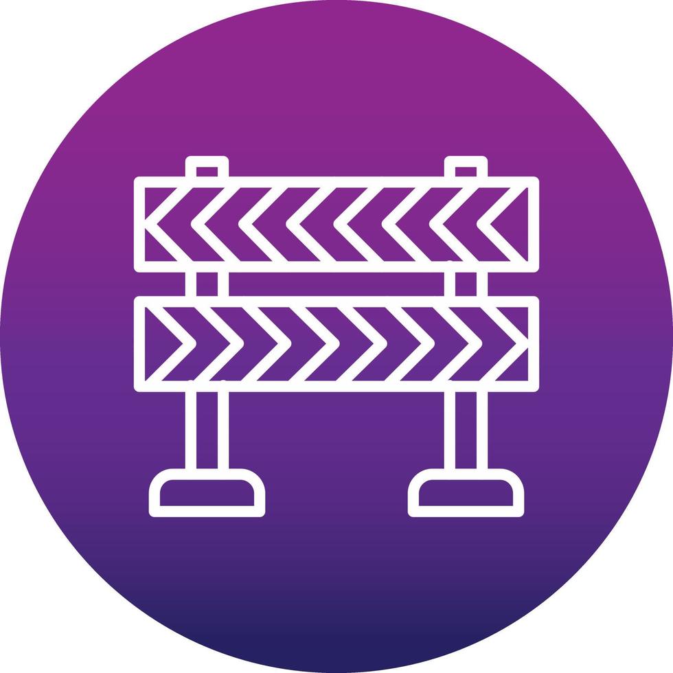 Road Block Vector Icon